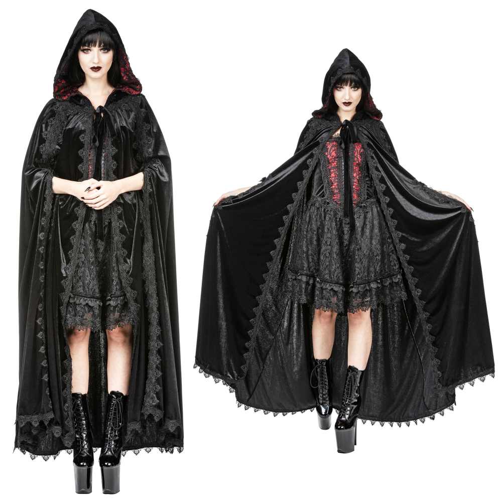 Sinister - 1009 Cape - Noir/Bordeaux rouge